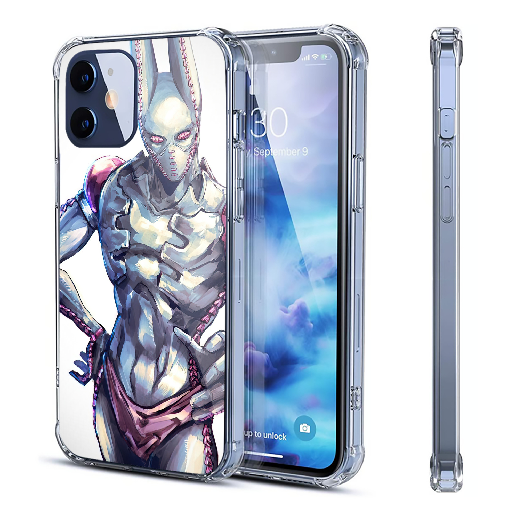 （画像用） ジョジョの奇妙な冒険 JoJo's Bizarre Adventure 【iPhone 12シリーズ対応】透明スマホケース（クリアソフトケース）